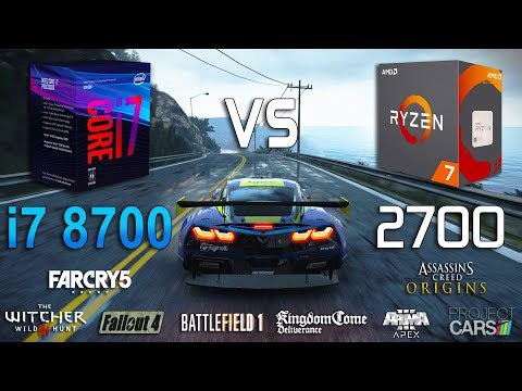 Ryzen 7 2700 vs Core i7 8700 Test in 8 Games