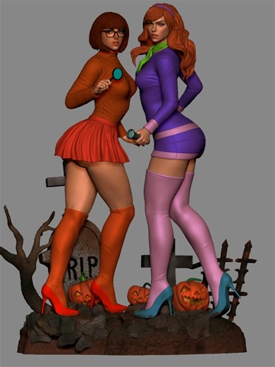 Daphne and Velma Diorama: A Creative Showcase