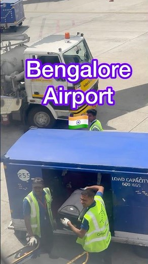 How Baggage Is Handled in Flights! 🎥✈️ | Bangalore Airport Indigo #shorts