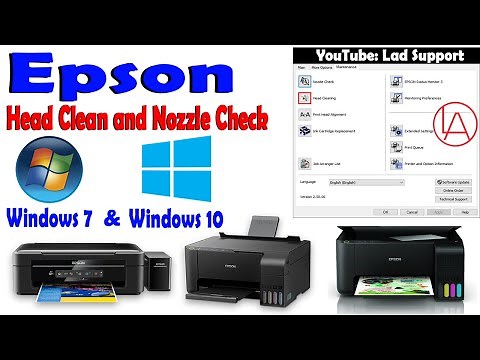 EPSON Head Cleaning and Nozzle Check II Win 7 and Win 10 for Epson Printer 3 in 1, L3110, L3150