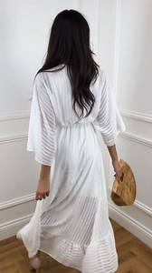 10K views · 58 reactions | Your go-to dress for summer? This beauty of a white maxi with cool floaty fabric and a flattering wrap fit.  Shop > https://bit.ly/3sLVlE4 | SilkFred.com | Facebook