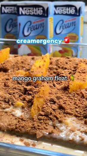 Delicious Mango Graham Float Recipe with Nestle All Purpose Cream
