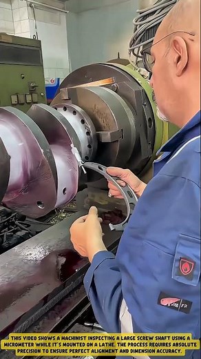 Measuring precision components using a micrometer tool - Good Tools and Machinery in Daily Work