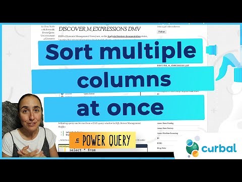 How to sort multiple columns using the M Language in Power Query