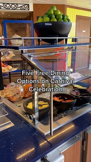 Discover Five Free Dining Options on Carnival Celebration