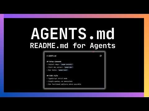 Finally! A Standard for AI Coding Agents (Agents.md Explained)