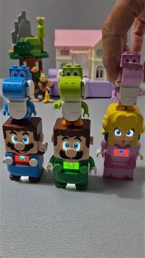 Lego friends vs combi yoshi #fun #lego #legosupermario
