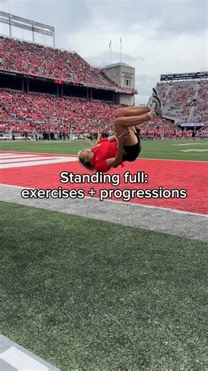 Dr. Maria Wisman, PT, DPT on Instagram: "Exercises + progressions for standing fulls ⬇️ Focus on these key areas: 1. Rebounding jumps 2. Weighted jumps 3. Hinge strength 4. Hinge power 5. Squat strength 6. Lower core strength 7. Side bends Keep it simple. Do the same exercises often. Add weight and make it more intense as you get stronger. #cheer #cheerleading #standingfull #tumbling #strength #strengthtraining #strengthandconditioning"