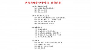 网络药理学/分子对接分析