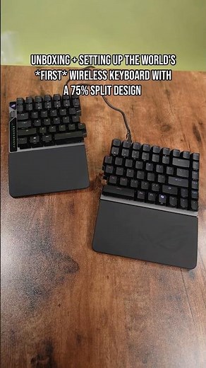 Asus ROG Falcata Gaming Keyboard Unboxing! 75% Wireless Split Keyboard Set Up #unboxing