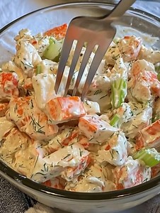18K views · 41 reactions | Crab Salad (Seafood Salad) - Don't LOSE this Recipe  Ingredients 1 pound krab meat imitation crab 1 minced shallot 1/2 cup minced celery 1/2 cup mayonnaise Must express something to keep getting my recipes....Thank you. Recipe in (c.o.m.m.e.n.t ).  | American Recipes | Facebook
