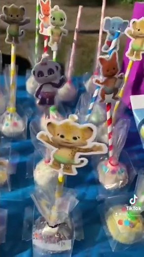 Making Word Party Themed Cake-pops for my nephew