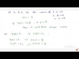 The inverse of a bijection is unique