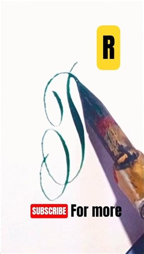 Letter R in Copperplate Calligraphy ✒️ Elegant Script | Incora Ink #Shorts