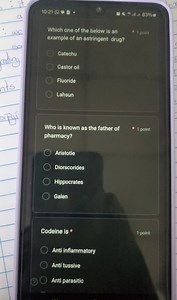Which one of the below is an example of an astringent drug?   ... | Filo