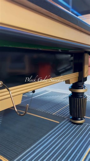 Luxury Black Gold Snooker Table | Professional Tournament Style