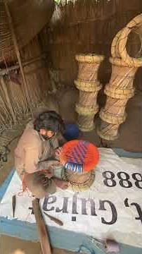 Weaving a Bamboo Stool | Handmade Bamboo Furniture Craft #bamboo #handmade