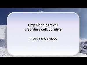 Écriture collaborative avec DIGIDOC