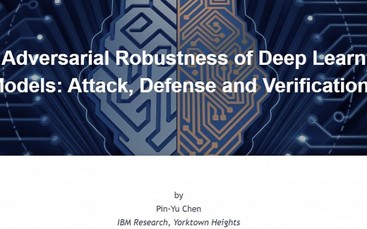 ICASSP 2020 T-8 深度学习的对抗鲁棒性：攻击，防御与验证