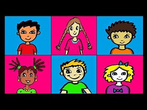 Deutsch lernen: Wie heißt du? einfaches Kinderlied Whats your name? German song for kids