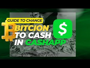 How to Turn Bitcoin into Cash in CashApp !