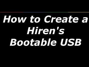 Create A Bootable Hiren’s Boot CD on USB Flash Drive