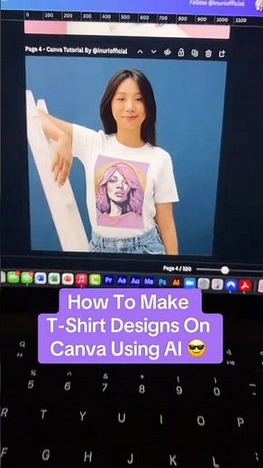Canva Tutorial - Make Cute A T-Shirt Design Using Canva AI 😱
