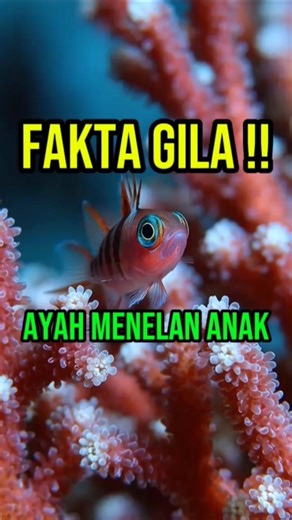 kamu harus tahu Cardinal Fish punya rahasia paling gila di laut #shorts #cardinals #hewan