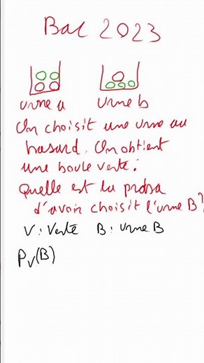Bac: Calculer une probabilité conditionnelles - probabilités (2)
