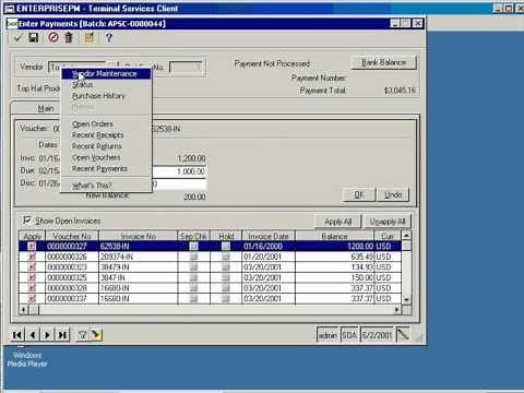 Account Payable Module for Sage MAS 500 [Demo]