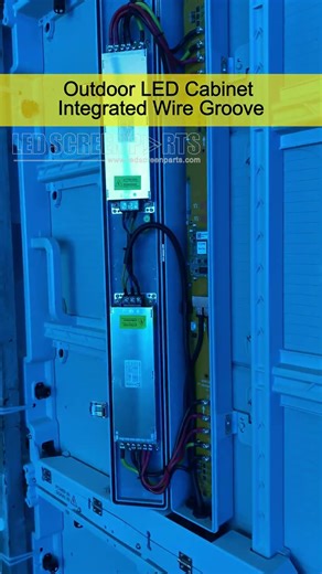 Upgraded Outdoor LED Cabinet: Integrated Cable Management System
