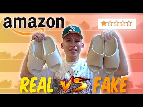 I Bought $20 Yeezy Slides from Amazon FAIL (Amazon vs Adidas Comparison!)