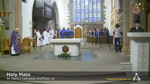 #dailymasstoday #live #holymass #catholicmass #shalomworldprayer Join us in celebrating the Holy Mass Live from St. Marie's Cathedral, Sheffield, UK. Celebrate the memorial and sacrifice of our Lord’s life, death, and resurrection. | Our Lady of Fatima