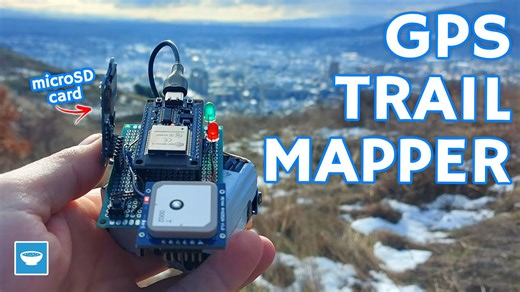 Nature trail mapper in KML format using ESP32 with RYS352A GPS module and microSD logging