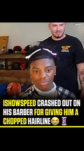 #IShowSpeed went off on his barber for messing up his haircut😭💈 | Hip Hop Ties