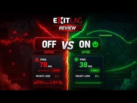 ExitLag Review: Does it REALLY Lower Ping? (6 Games Tested)