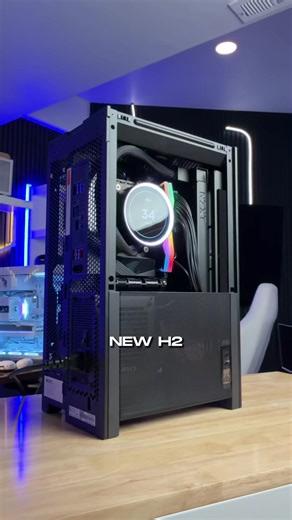 This may be the SMALLEST PC I have ever had 😂 the @NZXT H2 Mini PC, and its limited edition! #nzxt #h2 #h2mini #gamingpc