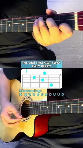 The One That Got Away - Katy Perry | BASIC Guitar Chords Tutorial For Beginner #guitarlessons