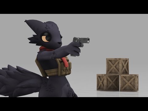 Expie Learns How To Shoot | Blender Animation | Casualties Unknown