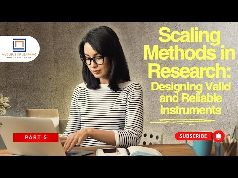 Scaling Methods in Research|S5|Examples and Interaction|NLD
