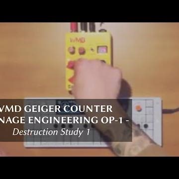 WMD Geiger Counter + OP-1 - Destruction Study 1