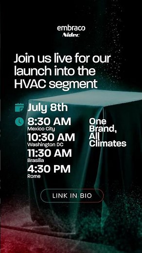 Invitation | Embraco enters the HVAC segment
