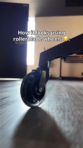 There’s a clear difference in how you ride with rollerblade office chair wheels 😏👀