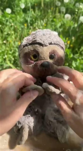This Plush Sloth Was So Dirty… ASMR Cleaning