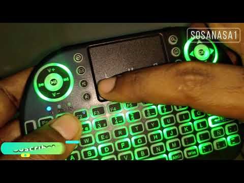Probando Mini TECLADO inalámbrico con multimetro como conectarlo a PC Smart TV Android cambiar luz