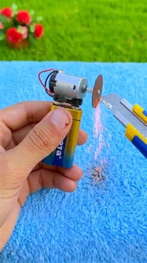 DIY Angle Grinder Using DC Motor 🔥 DC Motor Lifehacks #shorts #Diy #grinder