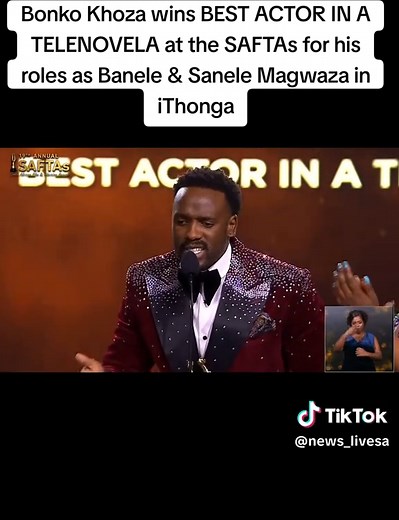 Bonko Khoza Wins Best Actor at SAFTAs 2023