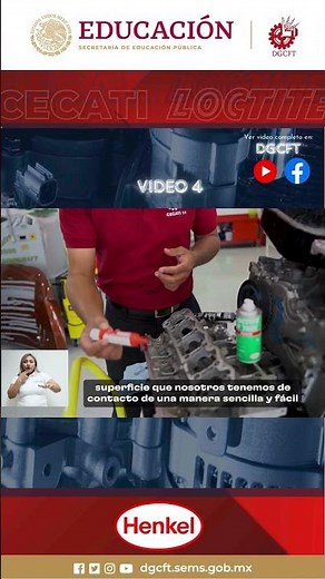 VIDEO 4 PARTE 8 Aplicación Loctite 518 Formador de juntas anaeróbicas & SF 7649 Activador G08