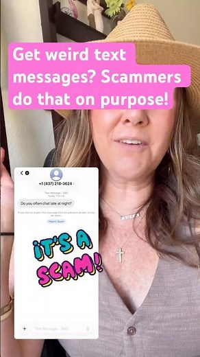 Get Weird Texts? Scammers Do That on Purpose!