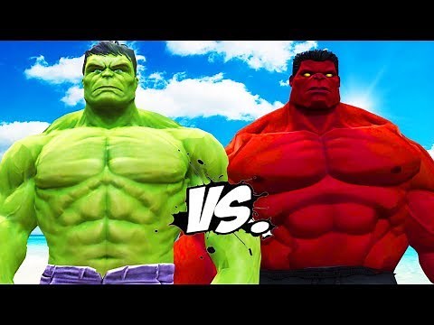 BIG HULK VS BIG RED HULK - EPIC BATTLE